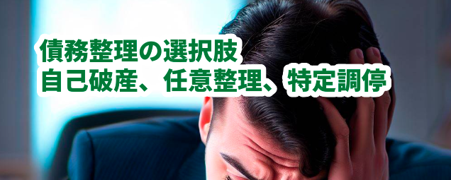 債務整理の選択肢:自己破産、任意整理、特定調停